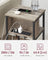 Slim Side Table - Wood - Heather Greige - Charging Station with AC and USB Outlets
