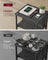 Slim Side Table - Wood - Charcoal Grey - Charging Station with AC and USB Outlets