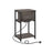 Slim Side Table - Wood - Chestnut Brown - Includes Charging Station with AC and USB Outlets