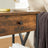 Nightstand - Wood - Rustic Brown and Black