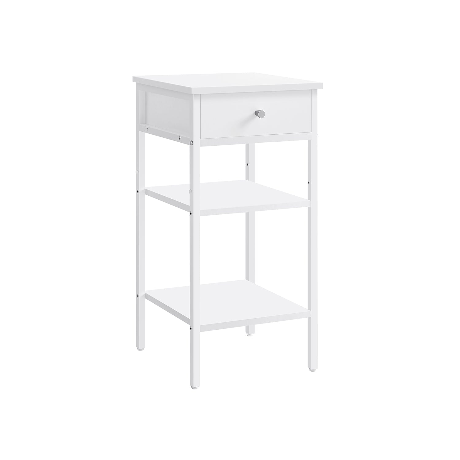 End Table - Wood - Rustic Brown and Black