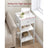 Tall Bedside Table - Wood - Rustic Brown and Black - Drawer and 2 Storage Shelves
