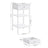 Tall Bedside Table - Wood - Rustic Brown and Black - Drawer and 2 Storage Shelves