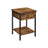 Nightstand - Metal - Rustic Brown