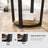 Round Sofa Table - Iron - Rustic Brown