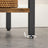Side Table - Engineered Wood - Rustic Brown and Black - Space-Saving with Open Compartment and 2 Shelves