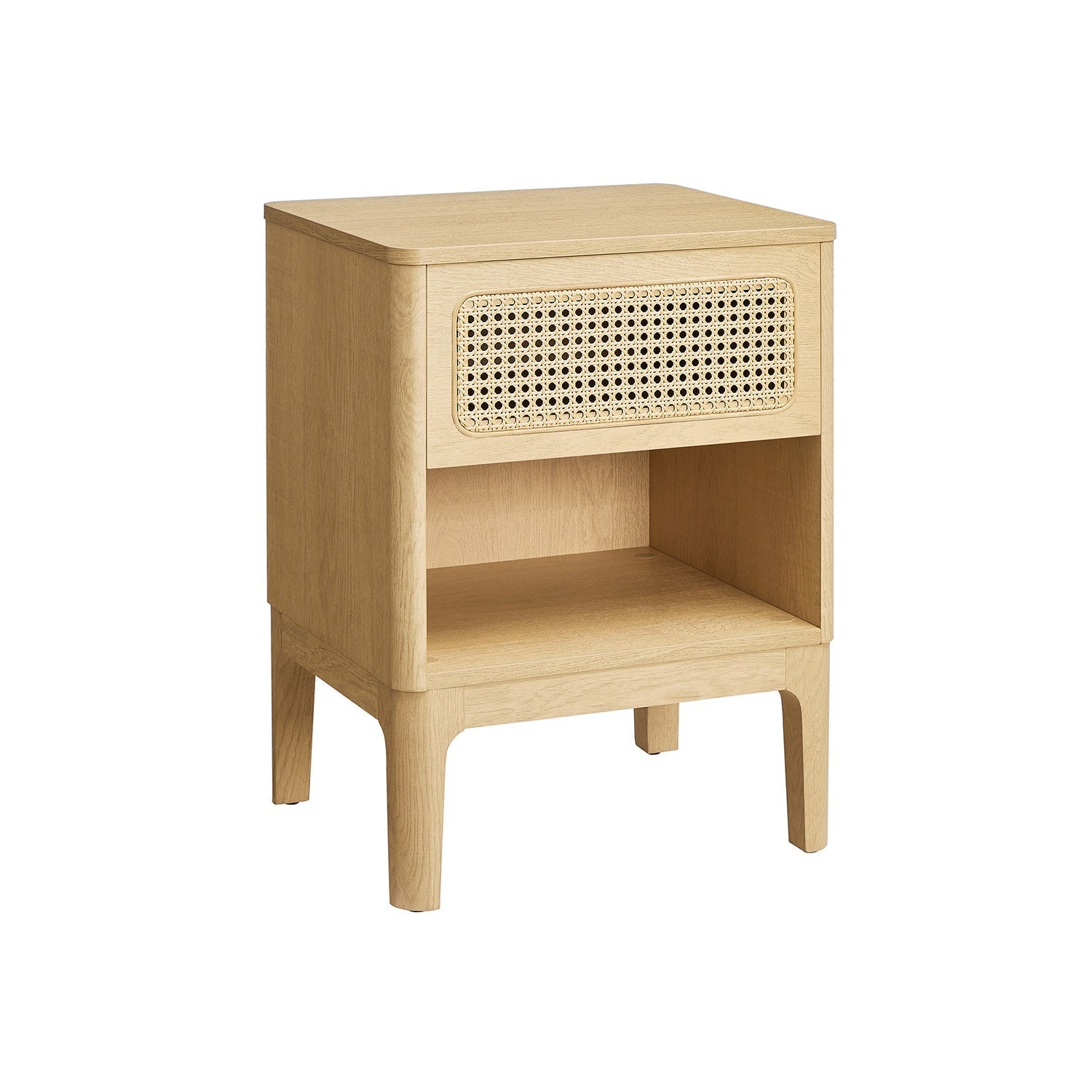 Rattan Bedside Table - Natural - Sturdy Design for Everyday Use