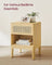 Rattan Bedside Table - Natural - Sturdy Design for Everyday Use