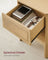Rattan Bedside Table - Natural - Sturdy Design for Everyday Use