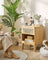 Rattan Bedside Table - Natural - Sturdy Design for Everyday Use
