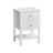 Bamboo Bedside Table - Bamboo - Cloud White - 2 Drawers and Open Shelf