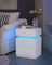 Bedside Table - Wood - Cloud White