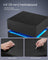 Bedside Table - Wood - Ebony Black - LED Lights with Adjustable Colors and 3 Drawers