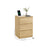 Bedside Table - Wood - Straw Yellow - With Charging Station and Drawers
