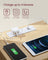 Bedside Table - Wood - Straw Yellow - With Charging Station and Drawers