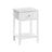 Bamboo Bedside Table - Cloud White