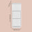 Narrow Side Table - Wood - White - 2 Drawers and Open Compartment