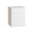 Bedside Table - MDF - Matte White - Toolless Assembly with 3 Storage Drawers