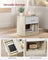 Set of 2 Bedside Tables - Wood - Natural Beige - Featuring Drawer and Open Compartment