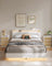 Set of 2 Bedside Tables - Wood - Cloud White - With Charging Station