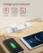 Bedside Table - Wood - Straw Yellow - Set of 2 with Charging Station