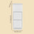 Narrow Side Tables Set - Wood - White - Slim Design with 2 Drawers and Open Compartment