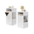 Slim Bedside Table Set of 2 - Wood - White - Toolless Assembly with Open Compartments and Drawer