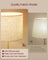 Modern Floor Lamp - Fabric - Gold and Black - Adjustable Height with Foot Switch