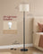 Floor Lamp for Living Room - Steel and Cement - Ink Black