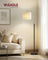 Modern Arc Standing Lamp - Steel and Cement - Ink Black