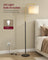 Modern Arc Standing Lamp - Steel and Cement - Ink Black