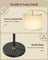 Modern Arc Standing Lamp - Steel and Cement - Ink Black