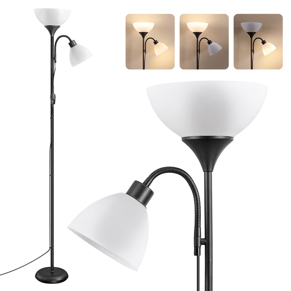 Floor Lamp - Multi-Light - Frosted Black - 38.5 x 23.5 x 176 cm