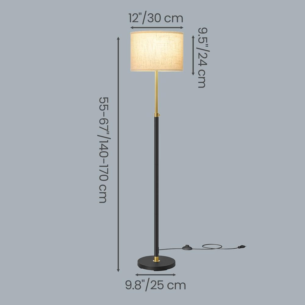 Floor Lamp - Multi-Light - Gold, Black - 30 x 30 x (140-170) cm