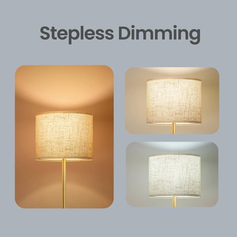 Floor Lamp - Multi-Light - Gold, Black - 30 x 30 x (140-170) cm