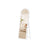 Full Length Mirror - MDF - Cloud White - Irregular Wavy Design with Stand