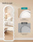Full Length Mirror - MDF - Cloud White - Irregular Wavy Design with Stand