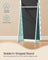 Full Length Mirror - MDF - Cloud White - Irregular Wavy Design with Stand