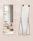 Full Length Mirror - Aluminium Alloy - Pale Gold - Rectangle with Stand 160 x 50 cm