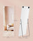 Full Length Mirror - Aluminium Alloy Frame - Matte White - Rectangular with Stand