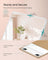 Full Length Mirror - Aluminium Alloy Frame - Matte White - Rectangular with Stand
