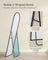 Hollywood Mirror - With Dimmable LED Lights - Matte Black - 160 x 50 x 1.3 cm