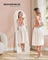 Full Length Mirror - Aluminium Alloy - Matte White - Arched Design with Stand