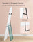 Full Length Mirror - Aluminium Alloy - Matte White - Arched Design with Stand