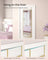 Full Length Mirror - Tempered Glass - Ink Black - Over the Door or Wall Mounted