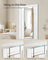 Full Length Mirror - Tempered Glass - Ink Black - Over the Door or Wall Mounted