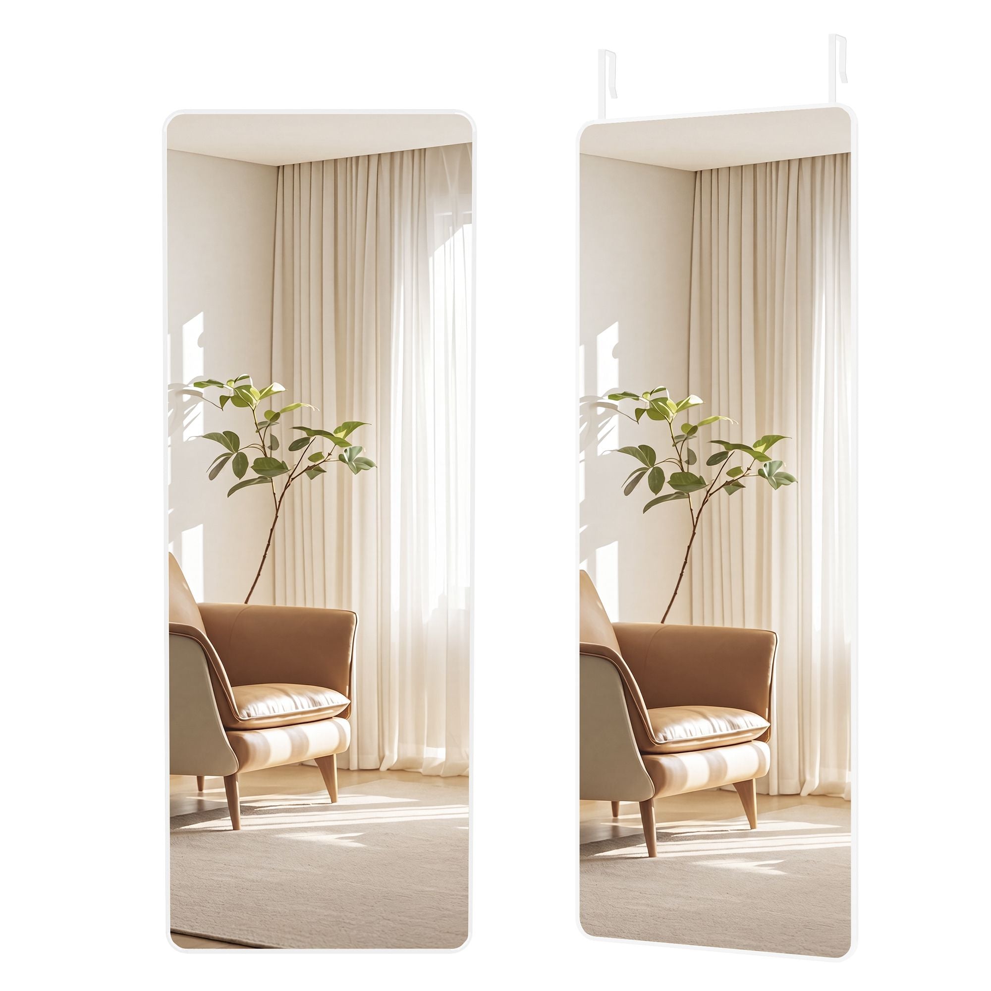 Hollywood Mirror - With Dimmable LED Lights - Matte White - 120 x 40 cm
