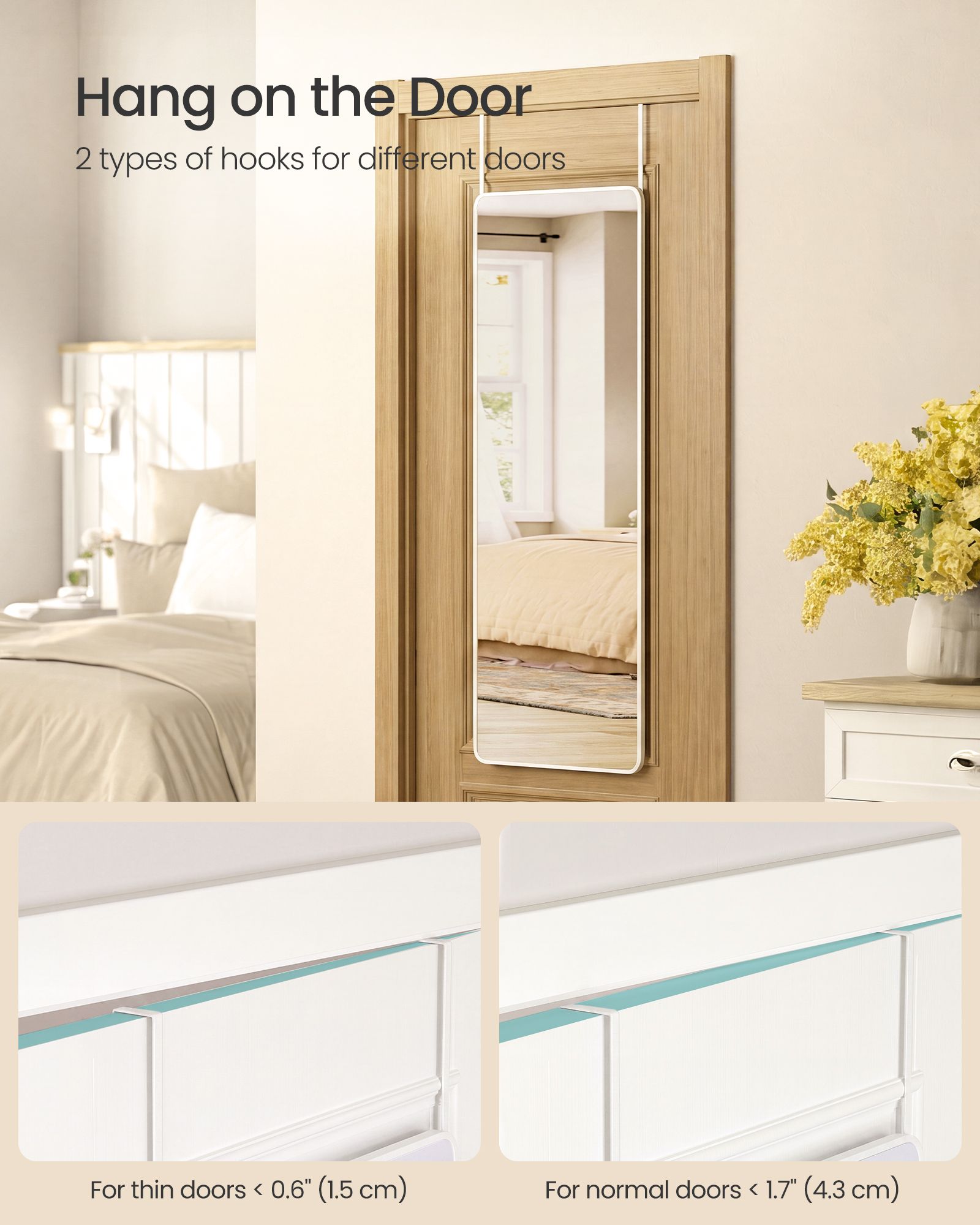 Hollywood Mirror - With Dimmable LED Lights - Matte White - 120 x 40 cm