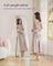 Full Length Mirror - Aluminium Alloy - Pale Gold - Rectangular with Stand