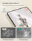 Full Length Mirror - Aluminium Alloy Frame - Ink Black - Freestanding Design